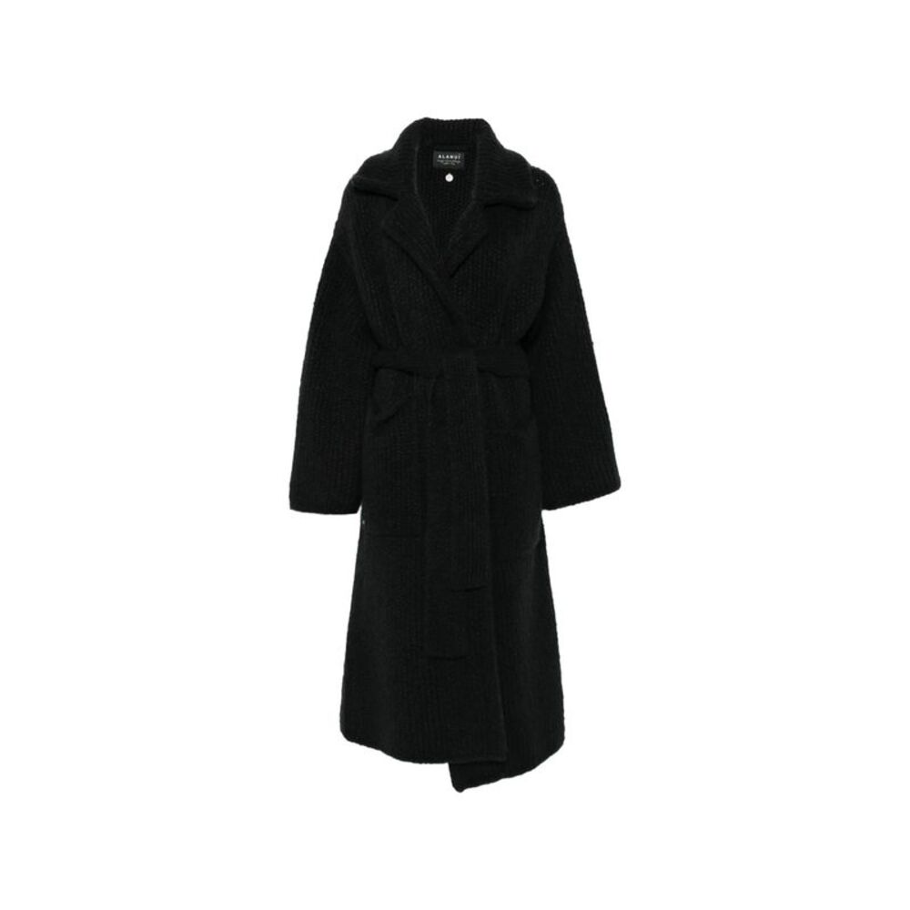 Alanui Black Coats - Oversized Coats Women